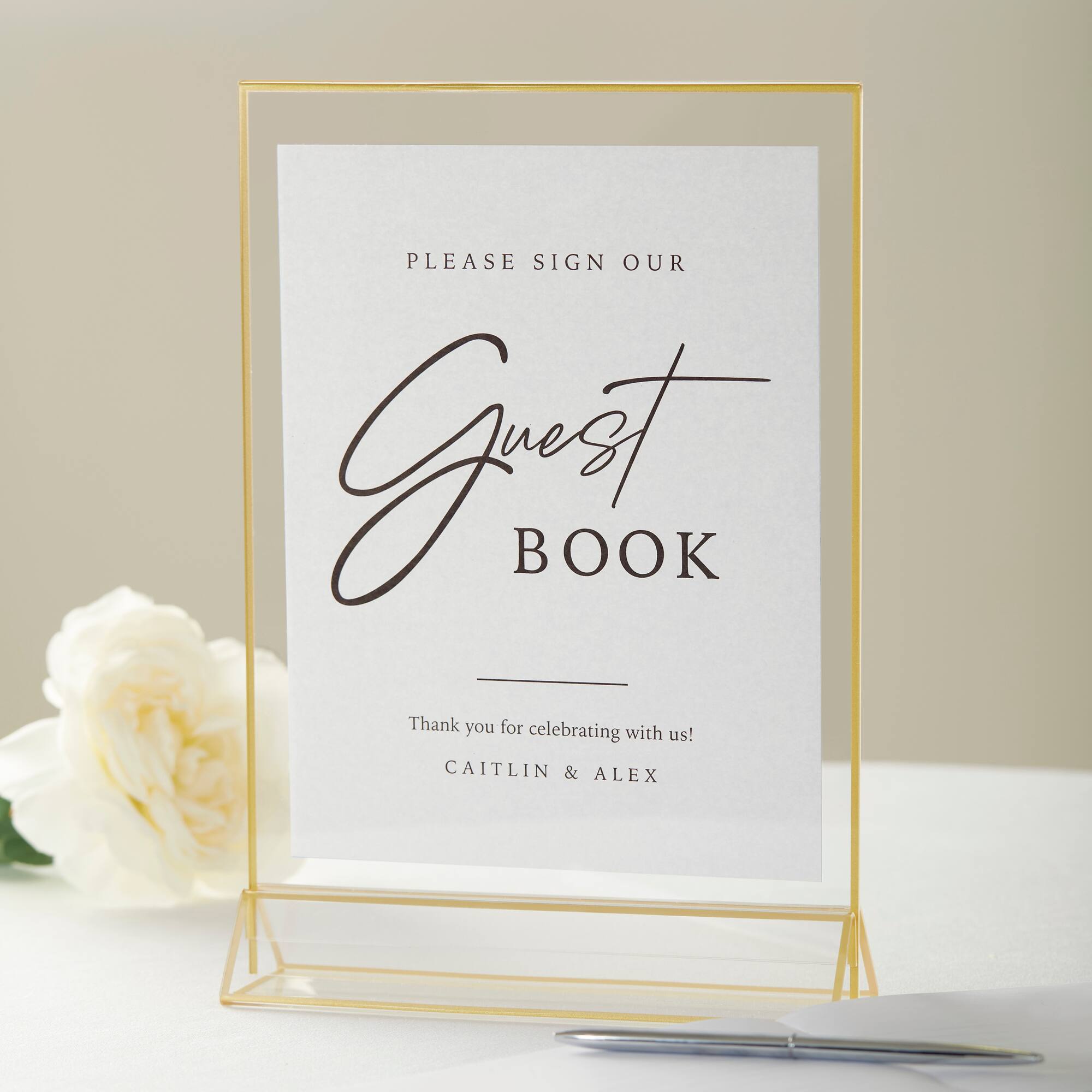 8.5" x 11" Gold Acrylic Sign Holders, 2ct. by Celebrate It™